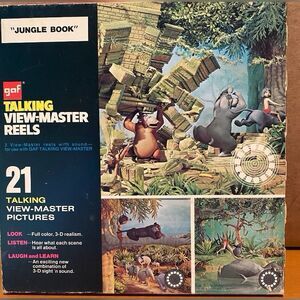 Vintage Talking View Master Jungle Book 3 Reels